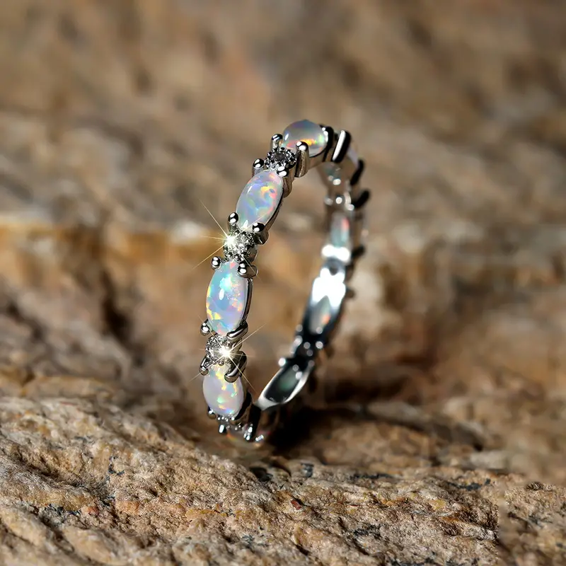 Eternity Opal Band Ring