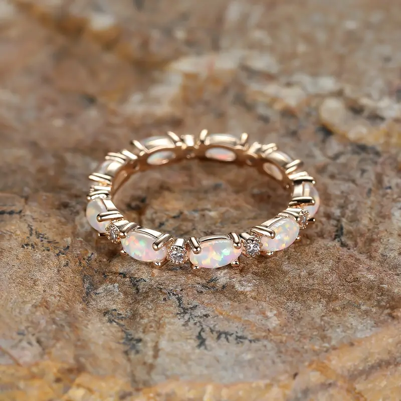 Eternity Opal Band Ring