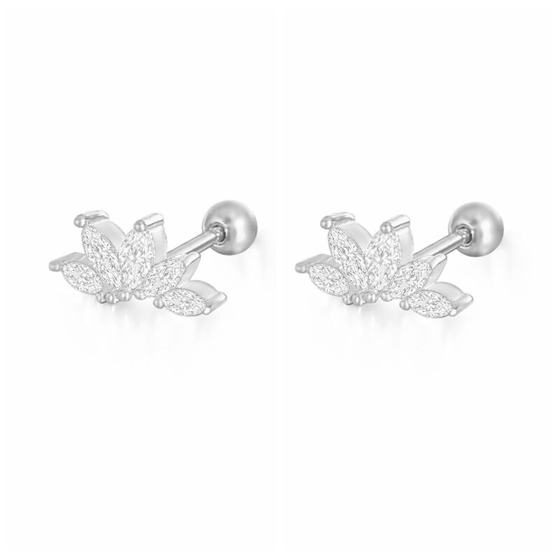 Crystal Pave Earrings S925