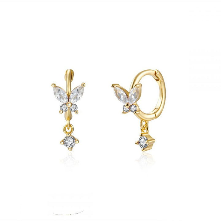 Pave Drop Studs S925